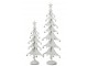 Bílý antik kovový stromek s rolničkami Christmas Tree XL – 25*13*78,5 cm J-Line by Jolipa