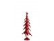 Červený kovový stromek s rolničkami Christmas Tree L – 25,5*11,5*56 cm J-Line by Jolipa