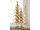 Zlatý kovový stromek s rolničkami Christmas Tree L – 25,5*11,5*56 cm J-Line by Jolipa
