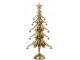 Zlatý kovový stromek s rolničkami Christmas Tree L – 25,5*11,5*56 cm J-Line by Jolipa