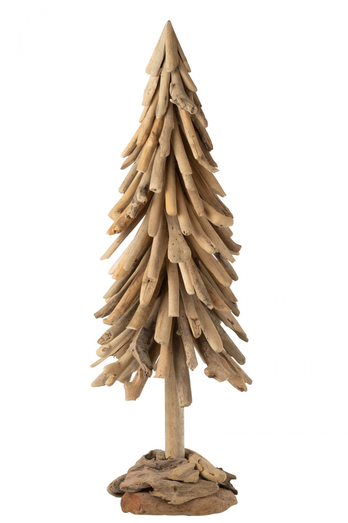 Velký dřevěný vánoční stromek z naplaveného dřeva Driftwood – 40*40*100 cm