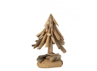Dřevěný vánoční stromek z kousků naplaveného dřeva Driftwood S – 20*20*30 cm