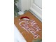 Hnědá kokosová rohožka Merry Christmas – 75*45*1,5 cm Chic Antique