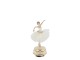 Hudební skříňka Noël baletka s tylovou sukní antique krémová polyresin polyester – 10,5*8*21,5 cm Chic Antique