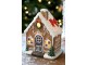 Perníkový domeček s LED světýlky Noël Gingerbread – 10*7*13 cm Chic Antique