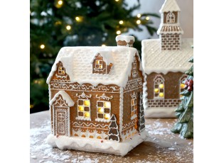 Perníková chaloupka Gingerbread Noël LED – 13*11*17 cm / 3xAA