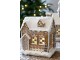 Perníková chaloupka s LED světýlky Noël Gingerbread – 13*11*17 cm / 3xAA Chic Antique