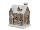 Perníková chaloupka s LED světýlky Noël Gingerbread – 13*11*17 cm / 3xAA Chic Antique