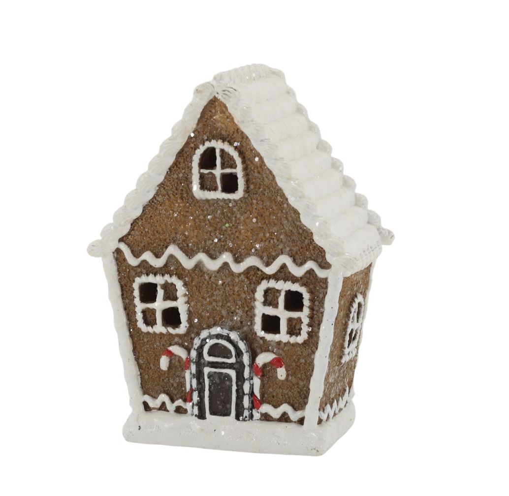 Perníková chaloupka Gingerbread Noël LED – 9,5*5*12,5 cm / 2xLR44