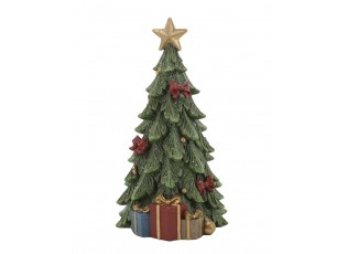 Zelený vánoční stromek s dárky Noël Tree z polyresinu – Ø 12*20,5 cm