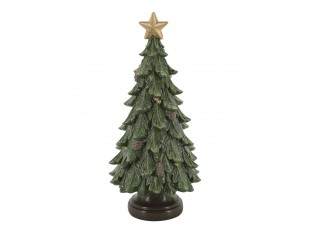 Zelený vánoční stromek se šiškami Noël Tree z polyresinu – Ø 11*24 cm