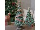 Zelený vánoční stromek se stuhou a mašlemi Noël Tree z polyresinu – Ø 15*40 cm Chic Antique