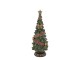 Zelený vánoční stromek se stuhou a mašlemi Noël Tree z polyresinu – Ø 15*40 cm Chic Antique