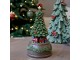 Hudební skříňka Cherry Noël Tree s vánočním stromečkem – Ø 10*19 cm Chic Antique