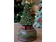 Hudební skříňka Cherry Noël Tree s vánočním stromečkem – Ø 10*19 cm Chic Antique