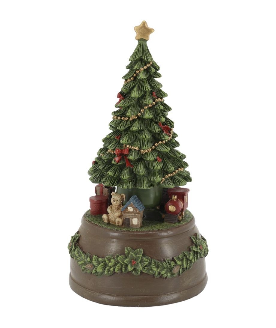 Hudební skříňka Cherry Noël Tree s vánočním stromečkem – Ø 10*19 cm