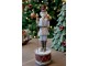 Hudební natahovací skříňka Louskáček Cherry Noël – Ø 8,5*28 cm Chic Antique