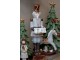 Dekorace figurka houpací koník Cherry Noël s dárky – 18*4*18 cm Chic Antique