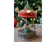 Hudební natahovací skřínka Noël s kolotočem z polyresinu – Ø 12*22 cm Chic Antique