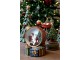 Vánoční baňka Cherry Noël Santa a LED světlem – Ø 15*16 cm / 3xLR44 Chic Antique