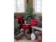 Červený sametový povlak na polštář Aix s výšivkou Merry Christmas – 50*35 cm Chic Antique