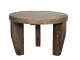 Konferenční stolek Grimaud z recyklovaného hnědého dřeva – Ø 72*48 cm Chic Antique