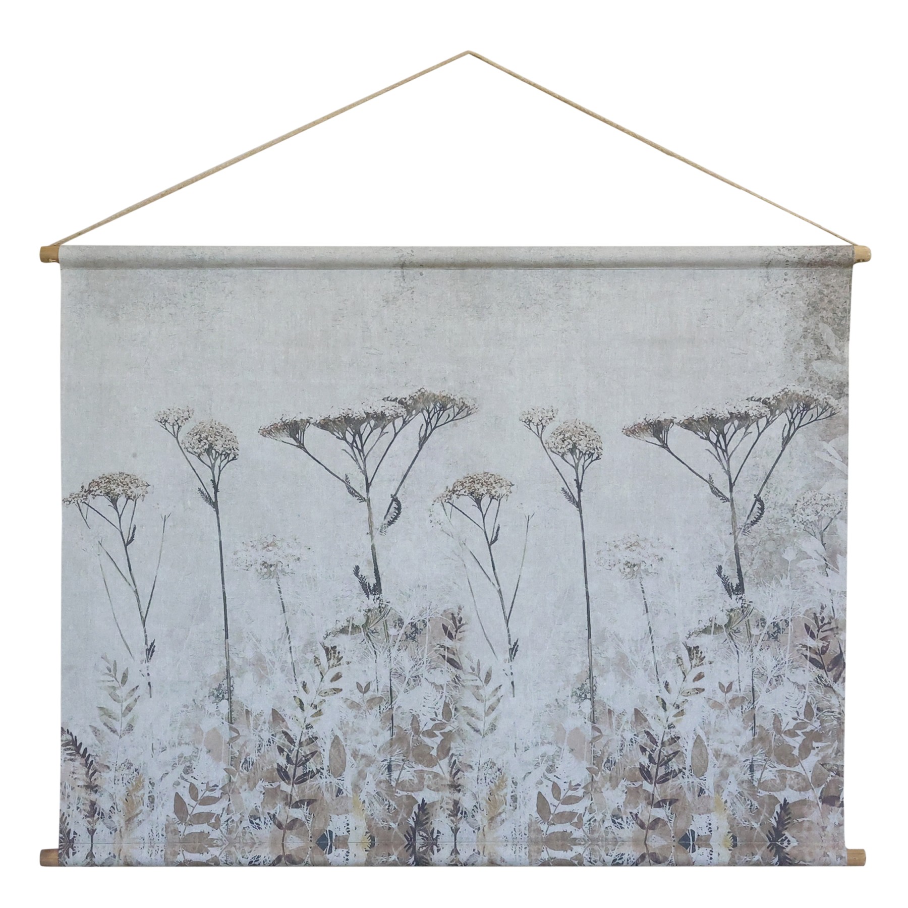 Obraz z plátna s květinami s přírodními tóny – 120*90 cm