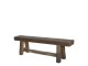 Lavice Grimaud z recyklovaného hnědého dřeva Nature – 150*26*45 cm Chic Antique