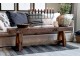 Lavice Grimaud z recyklovaného hnědého dřeva Nature – 150*26*45 cm Chic Antique