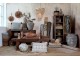Lavice Grimaud z recyklovaného hnědého dřeva Nature – 150*26*45 cm Chic Antique