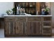 Hnědá antik skříňka s mramorovou deskou Grimaud Kitchen – 60*60*97 cm Chic Antique