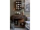 Hnědý antik konzolový stůl Grimaud se 2 zásuvkami z recyklovaného dřeva – 80*44*80 cm Chic Antique
