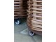 Sada 3ks hnědých košů French Basket Nature s kolečky – Ø 70*60/ Ø 54*50/ Ø 40*45 cm Chic Antique