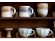 Šálek s uchem z New Bone China porcelánu zelený – Ø11*6,5 cm Chic Antique
