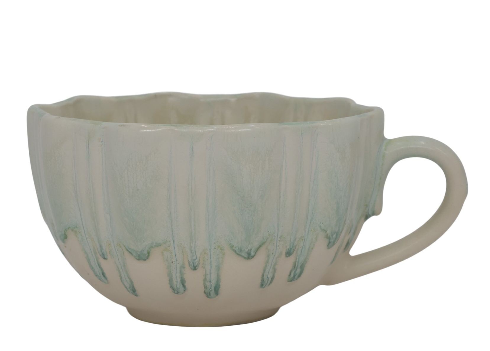 Šálek s uchem z New Bone China porcelánu zelený – Ø11*6,5 cm