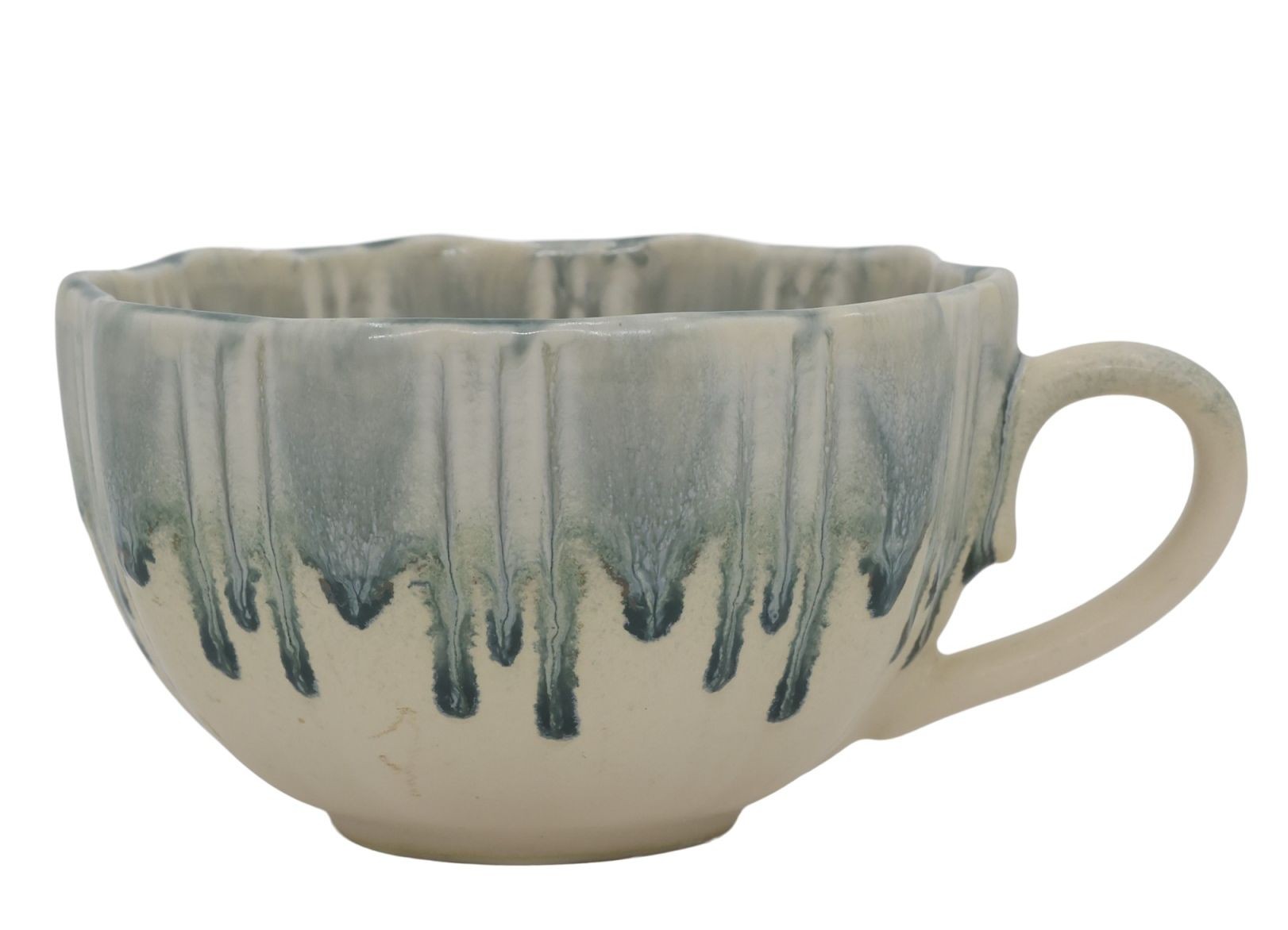 Porcelánový šálek se stékající glazurou New Bone China opálový – Ø 11*6,5 cm