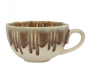 Porcelánový šálek se stékající glazurou New Bone China Coffee – Ø 11*6,5 cm