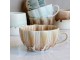 Porcelánový šálek se stékající glazurou New Bone China Latte – Ø 11*6,5 cm Chic Antique