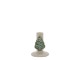 Svícen s vánočním stromkem z dolomitu bílý krémový – Ø8*10 cm Chic Antique