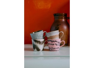 Sada 4ks retro hrnek na Cappuccino 70s Dada – 9,5*12*8,5 cm / 330ml