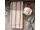 Béžová bavlněná utěrka Aix s pruhy Chic Antique – 50*70 cm Chic Antique