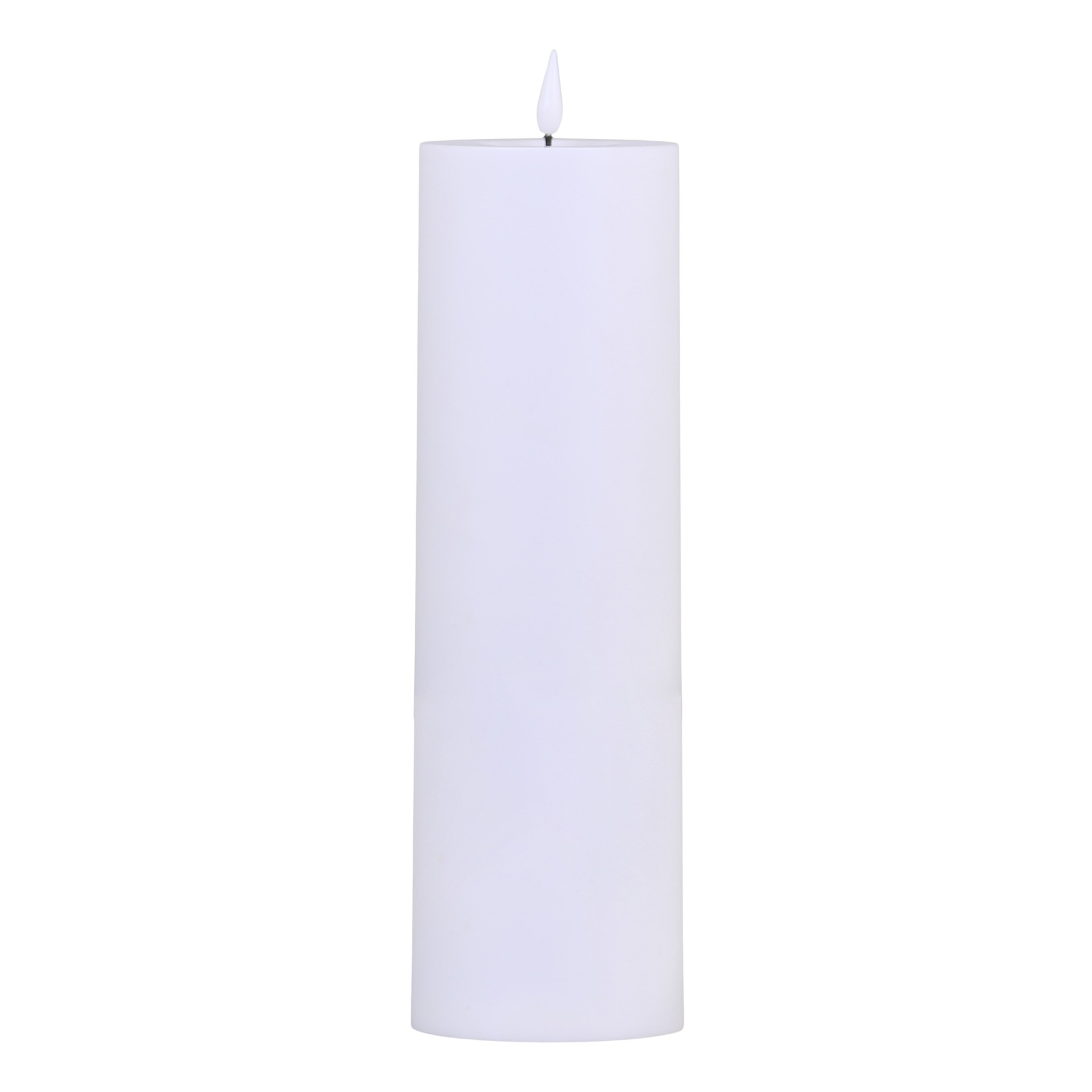 LED veliká sloupová venkovní bílá svíčka Pillar LED – Ø 10*35 cm / 3AAA