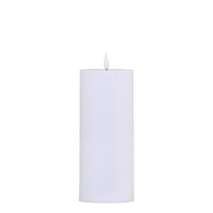 LED veliká sloupová venkovní bílá svíčka Pillar LED – Ø 10*25 cm / 3AAA
