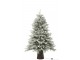 Vánoční zasněžený stromek s 600 LED světýlky na podstavci Snowy – 110*110*150 cm J-Line by Jolipa