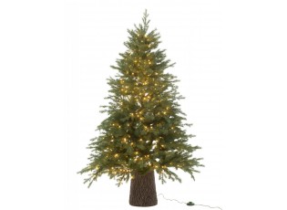 Vánoční zelený stromek s 600 LED světýlky na podstavci Dark Green – 110*110*150 cm