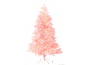 Růžový nadýchaný vánoční strom Boho Pampa 400 LED – 132*132*210 cm