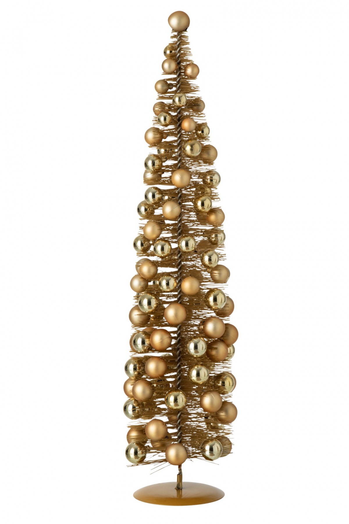 Zlatý stromek s ozdobami J-line by Jolipa – 14*14*60 cm