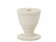 malý bílý dřevěný svícen – 12*12*15 cm J-Line by Jolipa