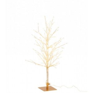 Zlatý kovový strom s LED světýlky Christmas Tree Gold – 34*30*59 cm