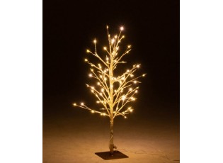 Zlatý kovový strom s LED světýlky Christmas Tree Gold – 34*30*59 cm